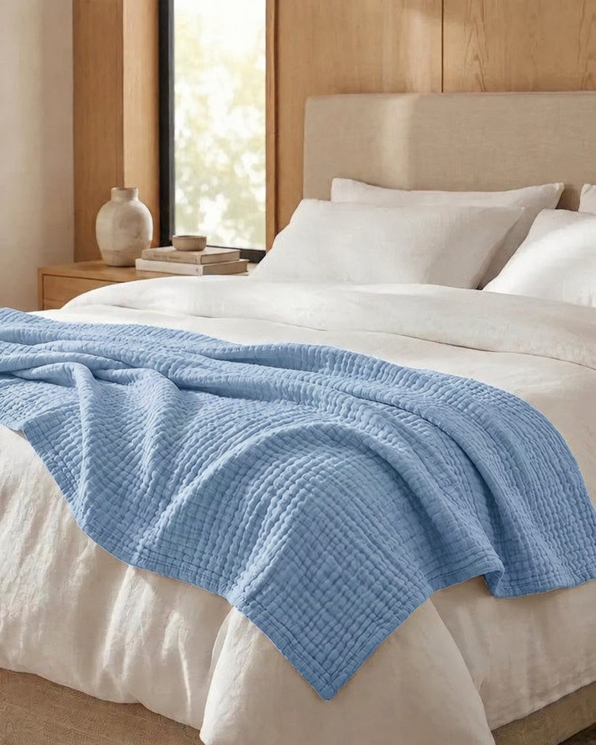Couverture en mousseline de coton – 100 % coton