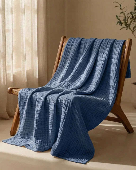 Couverture en mousseline de coton – 100 % coton