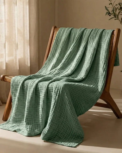 Couverture en mousseline de coton – 100 % coton
