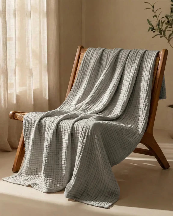 Couverture en mousseline de coton – 100 % coton