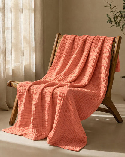 Couverture en mousseline de coton – 100 % coton
