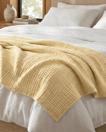Couverture en mousseline de coton – 100 % coton