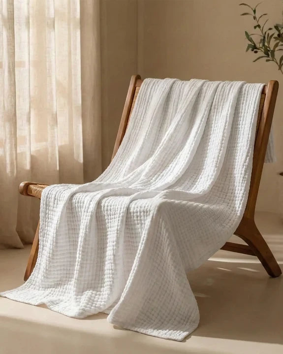 Couverture en mousseline de coton – 100 % coton