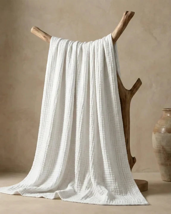 Couverture en mousseline de coton – 100 % coton