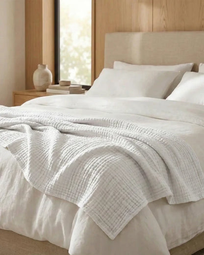 Couverture en mousseline de coton – 100 % coton