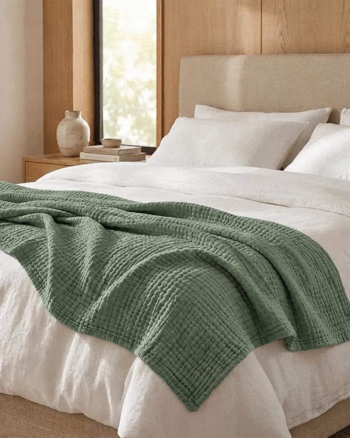 Couverture en mousseline de coton – 100 % coton